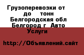 Грузоперевозки от 1.5 до 20 тонн - Белгородская обл., Белгород г. Авто » Услуги   